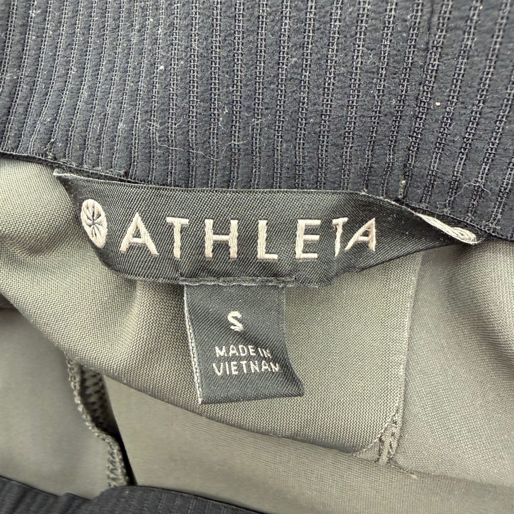 Athleta Stellar Flare Trousers Gray High Rise Pintuck Pants Small RN 54023 - Picture 2 of 9